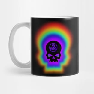 Rainbow Celtic Skull Mug